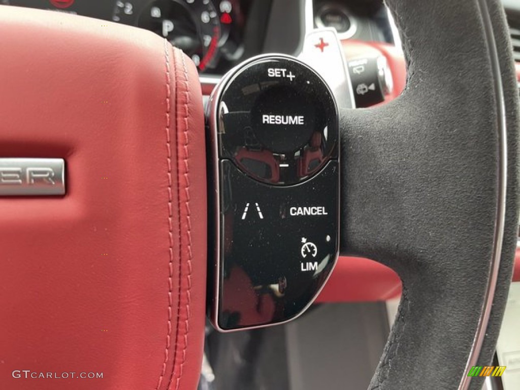 2021 Land Rover Range Rover Sport HST Pimento/Ebony Steering Wheel Photo #141031970