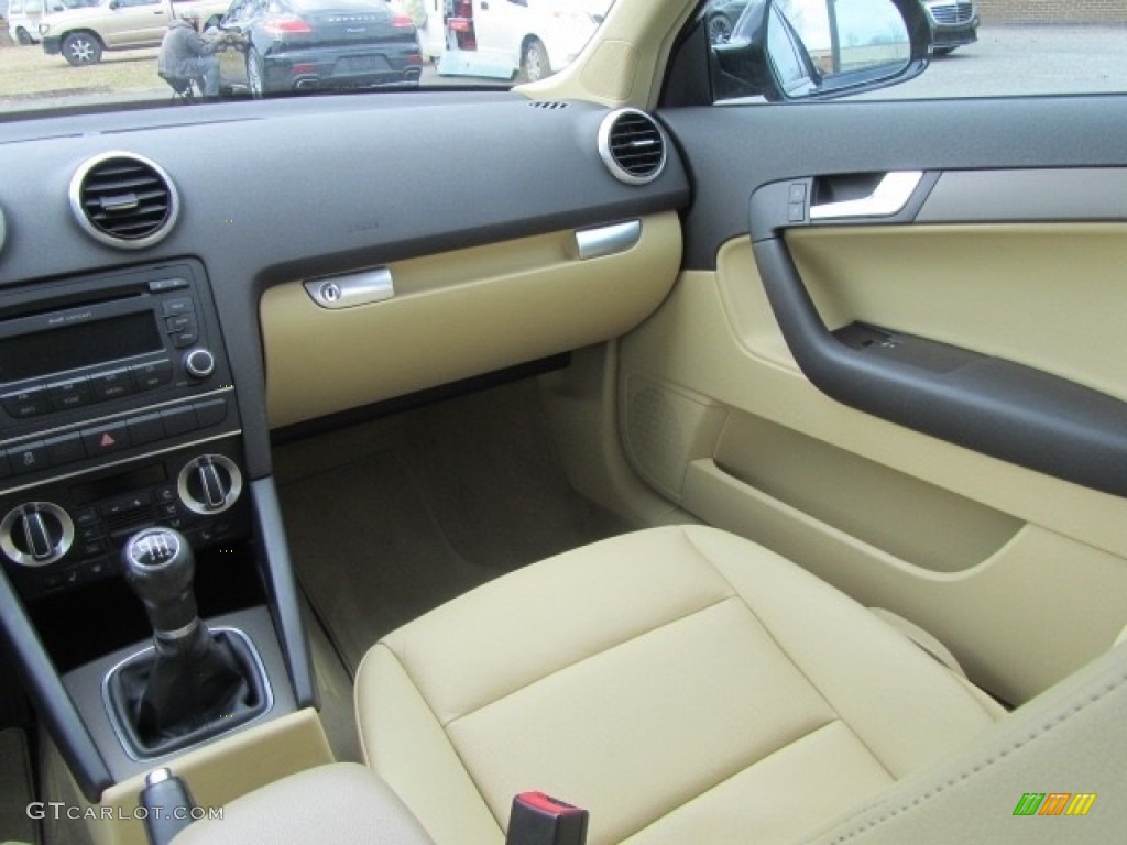2012 A3 2.0T - Scuba Blue Metallic / Luxor Beige photo #14