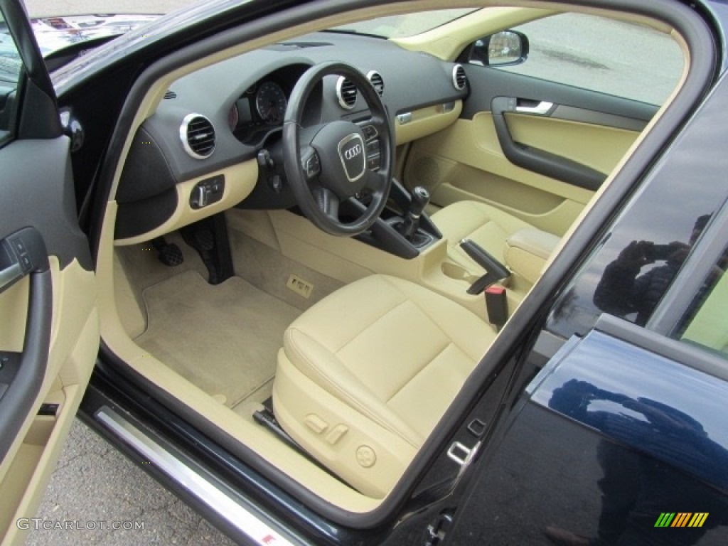 2012 A3 2.0T - Scuba Blue Metallic / Luxor Beige photo #16