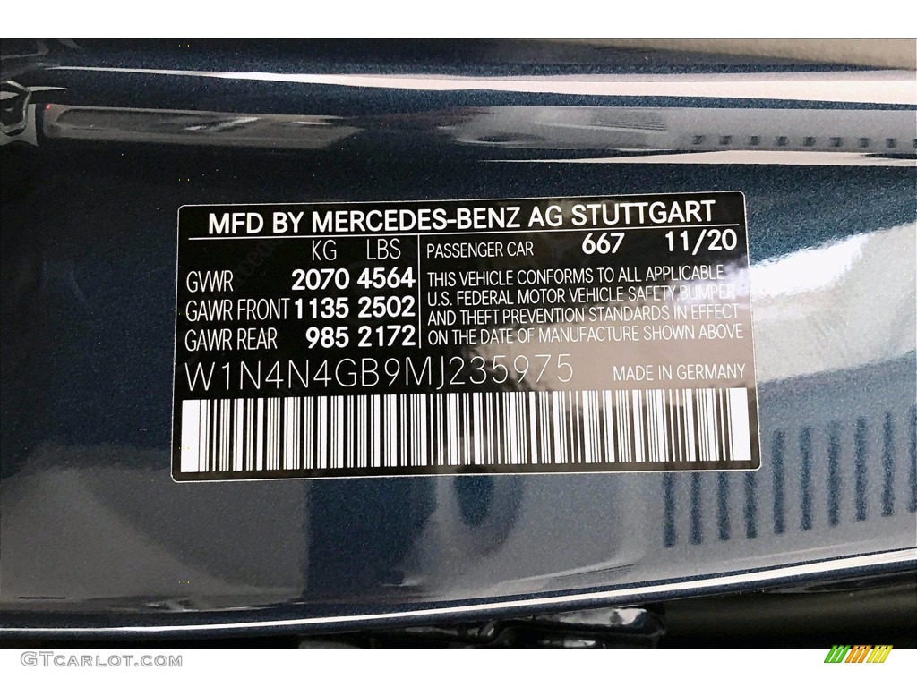 2021 GLA 250 - Denim Blue Metallic / Macchiato Beige photo #10