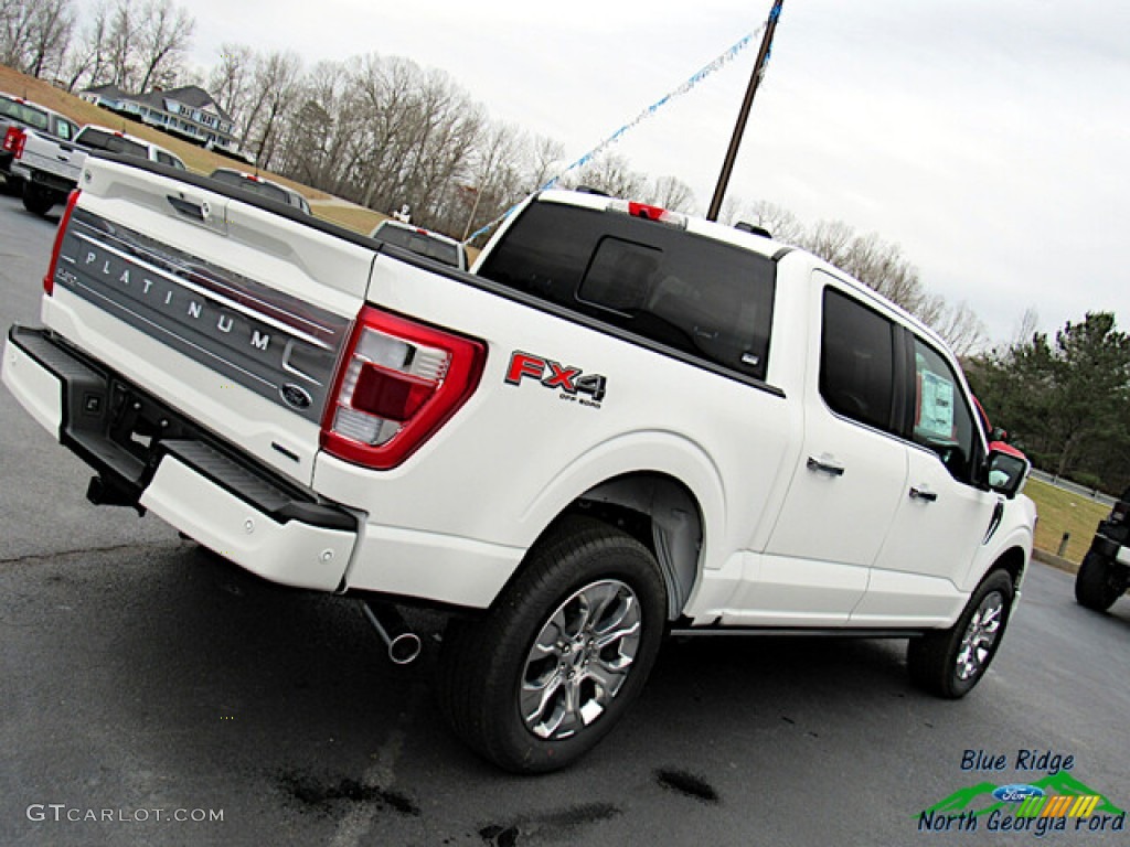 2021 F150 Platinum SuperCrew 4x4 - Star White / Platinum Unique Carmelo photo #29