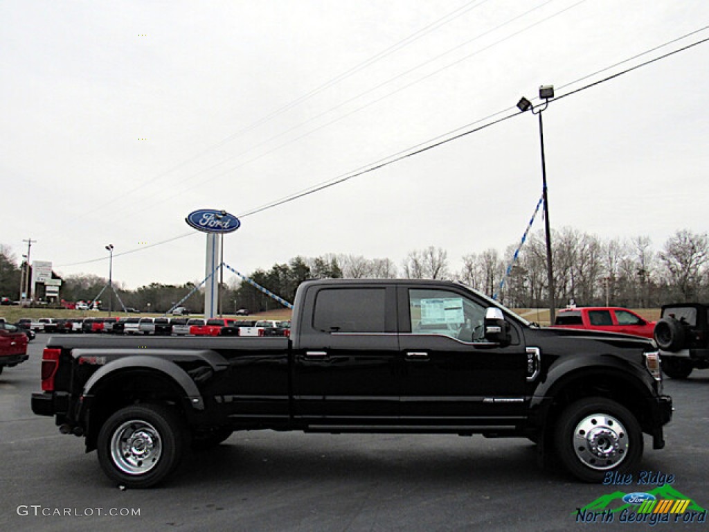 2021 F450 Super Duty Platinum Crew Cab 4x4 - Agate Black / Dark Marsala photo #6