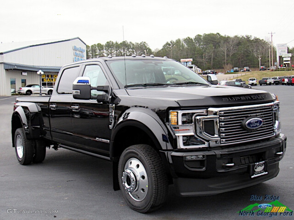 2021 F450 Super Duty Platinum Crew Cab 4x4 - Agate Black / Dark Marsala photo #7
