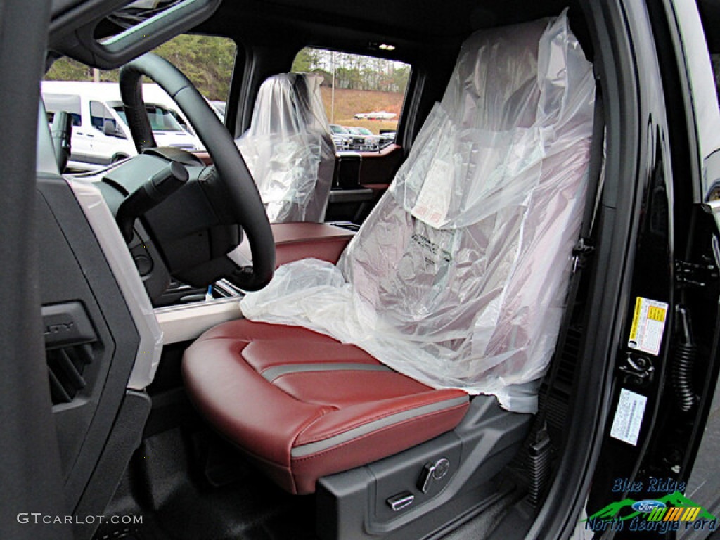 2021 F450 Super Duty Platinum Crew Cab 4x4 - Agate Black / Dark Marsala photo #10