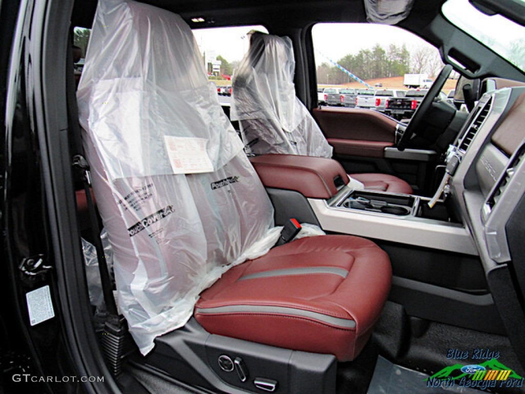 2021 F450 Super Duty Platinum Crew Cab 4x4 - Agate Black / Dark Marsala photo #11
