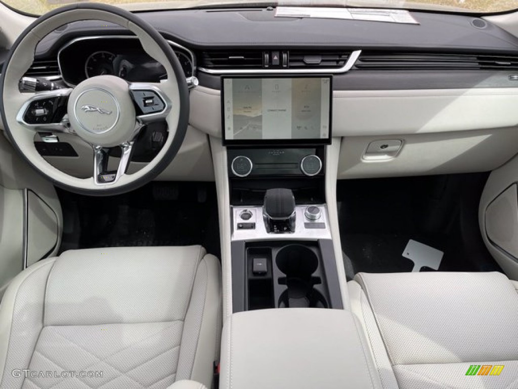 Ebony/Light Oyster Interior 2021 Jaguar F-PACE P340 S Photo #141032480
