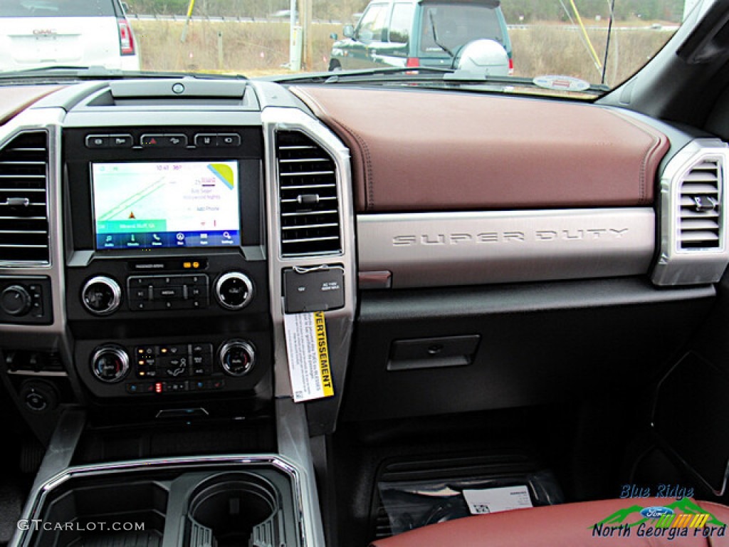2021 F450 Super Duty Platinum Crew Cab 4x4 - Agate Black / Dark Marsala photo #15