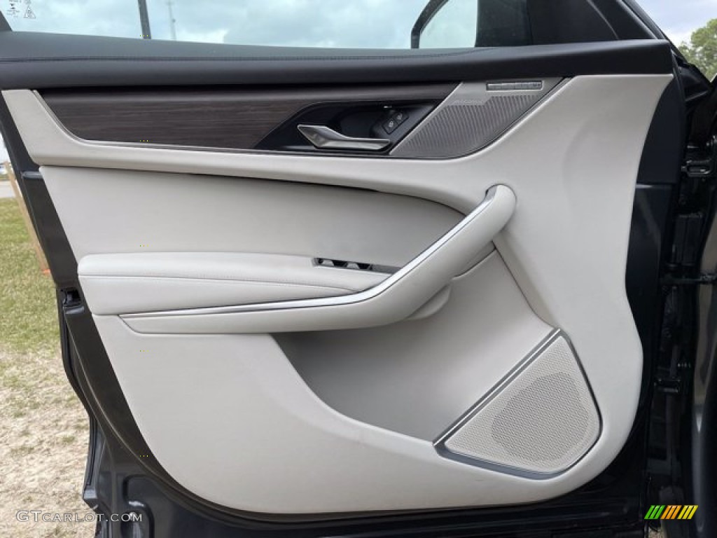 2021 Jaguar F-PACE P340 S Ebony/Light Oyster Door Panel Photo #141032639