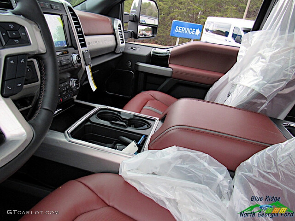 2021 F450 Super Duty Platinum Crew Cab 4x4 - Agate Black / Dark Marsala photo #30