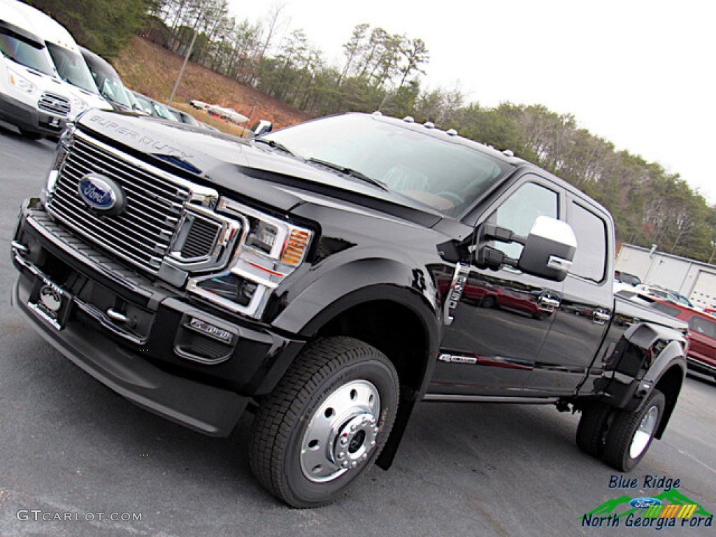 2021 F450 Super Duty Platinum Crew Cab 4x4 - Agate Black / Dark Marsala photo #31