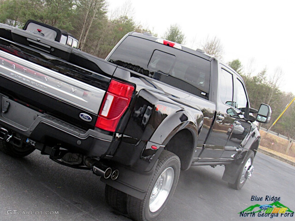 2021 F450 Super Duty Platinum Crew Cab 4x4 - Agate Black / Dark Marsala photo #33
