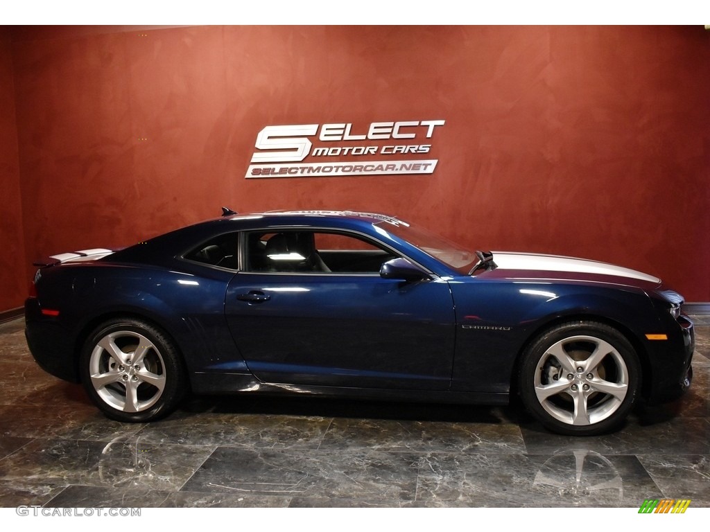 2015 Camaro LT Coupe - Blue Velvet Metallic / Black photo #4