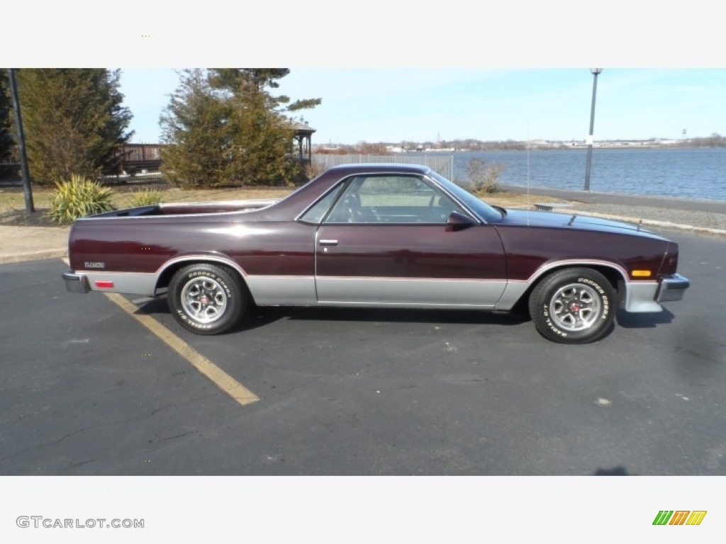 Dark Maroon Metallic 1987 Chevrolet El Camino SS Sport Exterior Photo #141034847