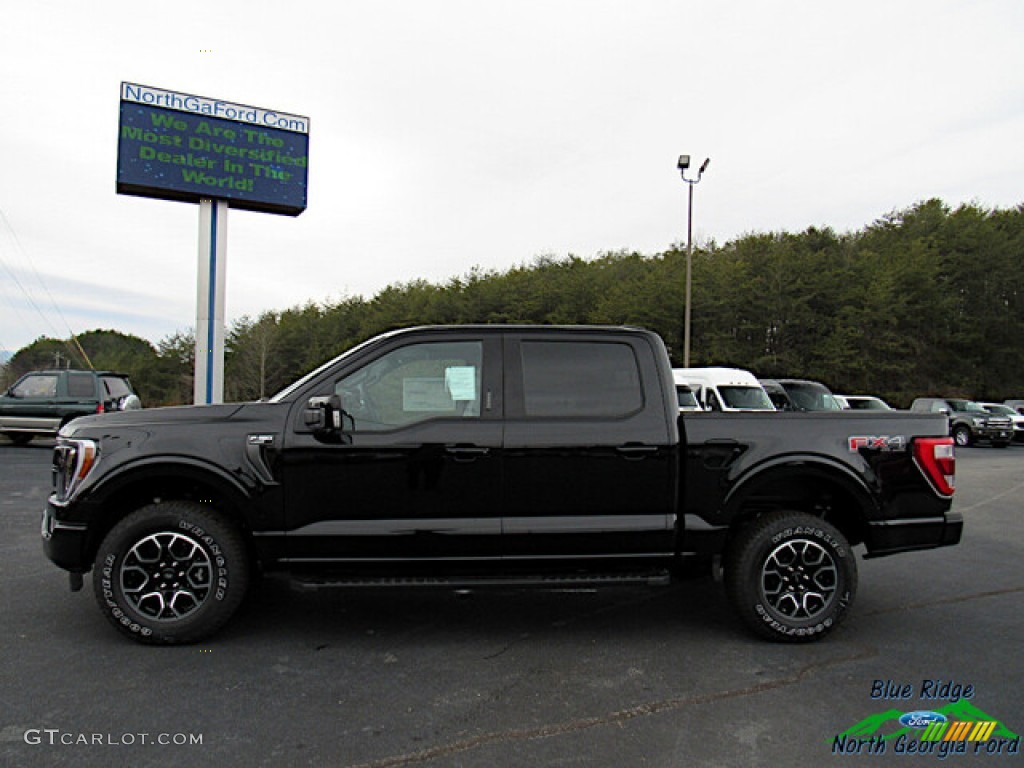 2021 F150 Lariat SuperCrew 4x4 - Agate Black / Black photo #2