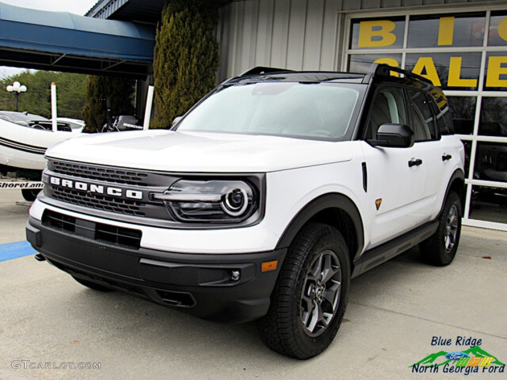 2021 Oxford White Ford Bronco Sport Badlands 4x4 141030703 GTCarLot