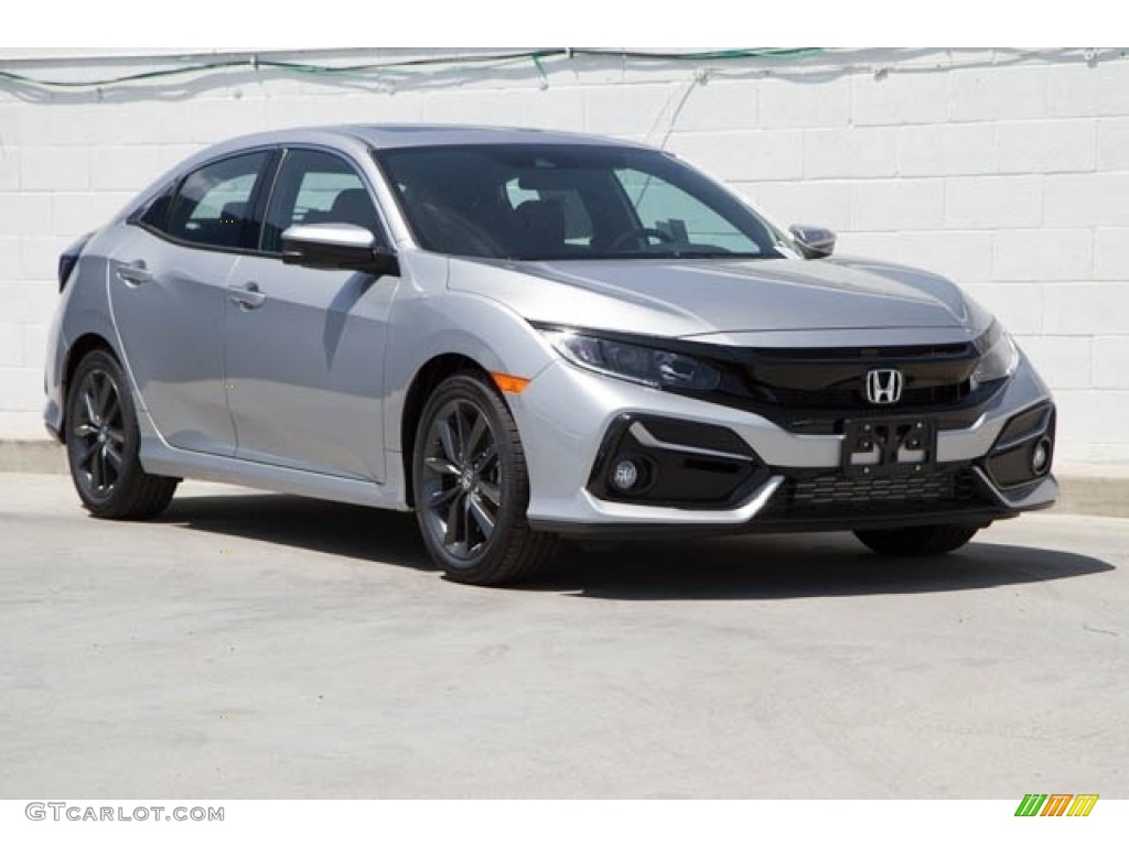 2021 Lunar Silver Metallic Honda Civic EX Hatchback 141036950 Photo