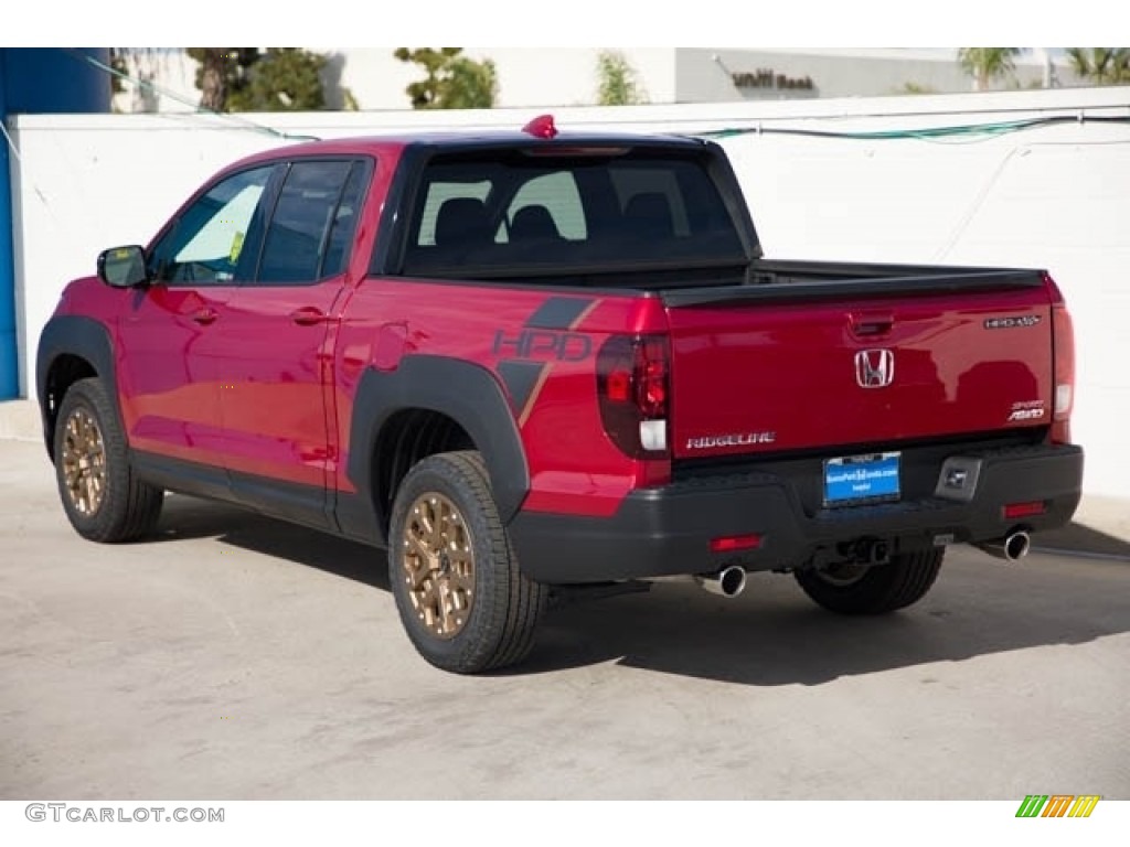 2021 Ridgeline Sport AWD - Radiant Red Metallic II / Black photo #2