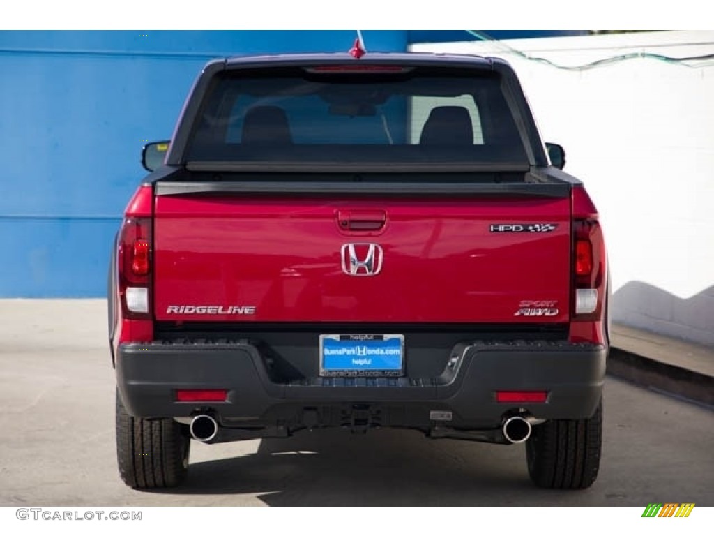 2021 Ridgeline Sport AWD - Radiant Red Metallic II / Black photo #6