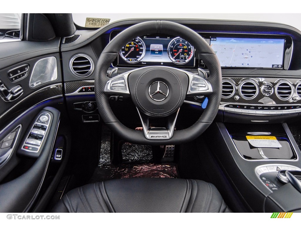 2017 Mercedes-Benz S 63 AMG 4Matic Sedan Black Dashboard Photo #141037819