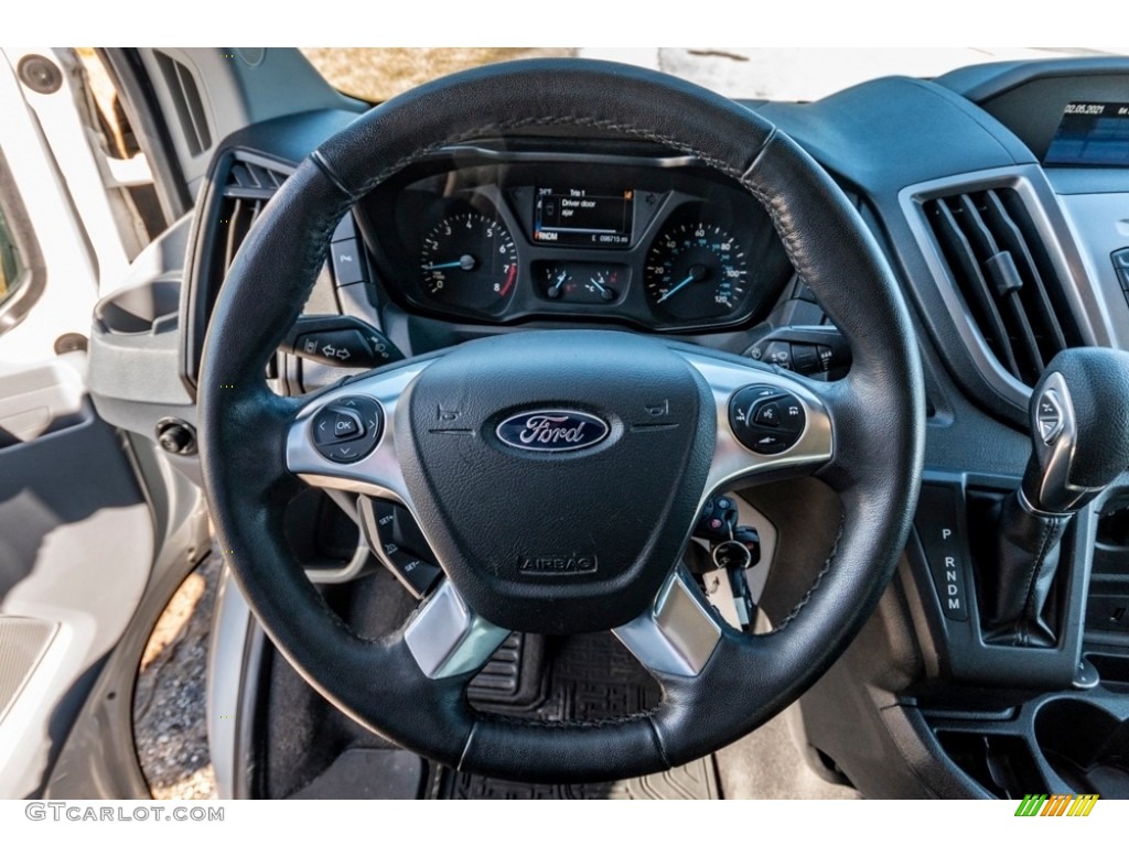 2016 Ford Transit 150 Wagon XL MR Regular Pewter Steering Wheel Photo #141038475