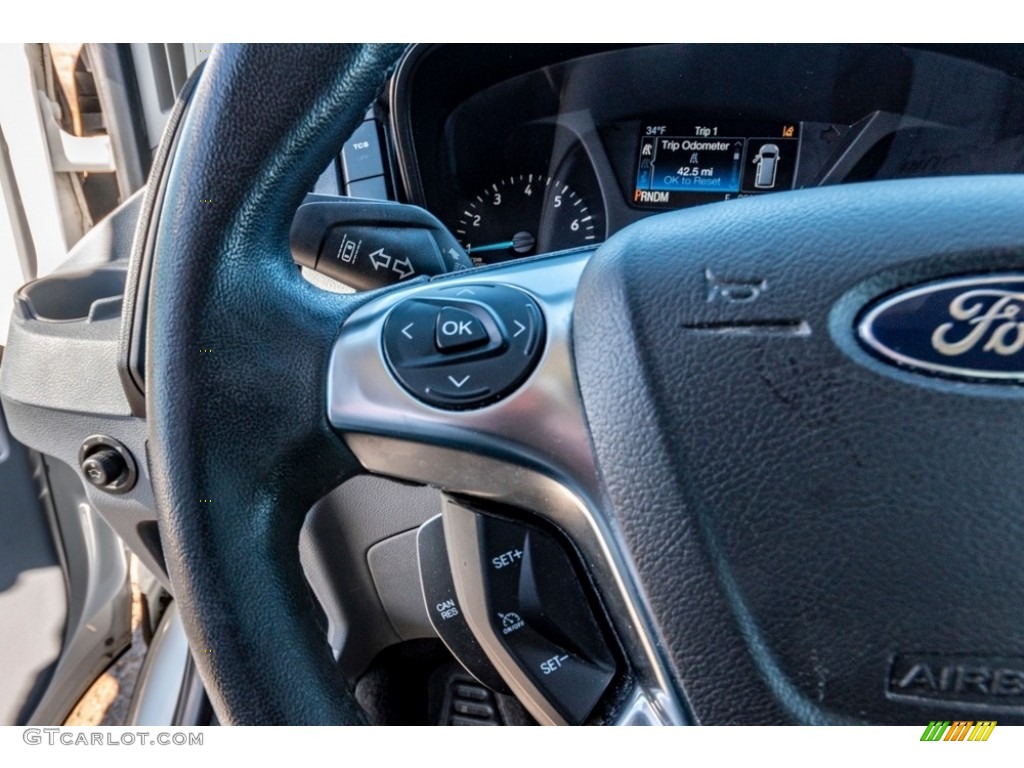 2016 Ford Transit 150 Wagon XL MR Regular Pewter Steering Wheel Photo #141038504