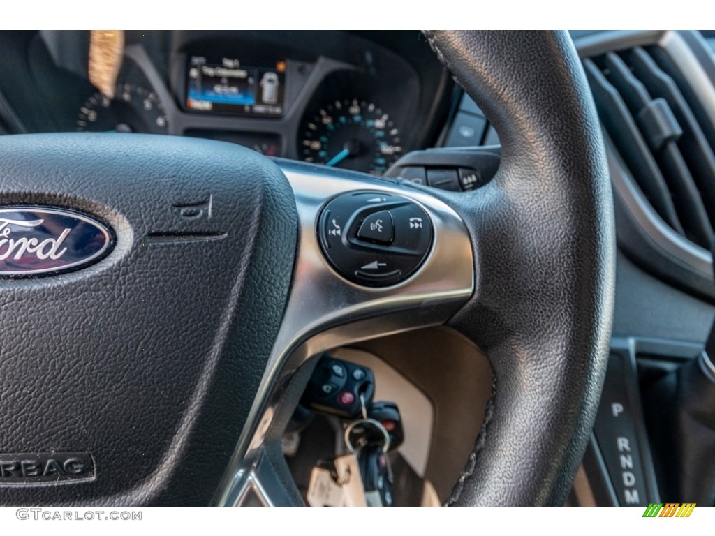 2016 Ford Transit 150 Wagon XL MR Regular Pewter Steering Wheel Photo #141038525