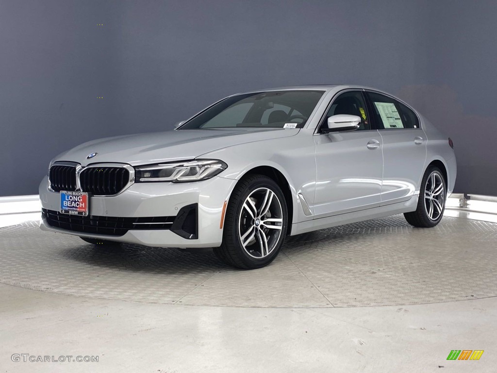 2021 5 Series 540i Sedan - Glacier Silver Metallic / Black photo #5