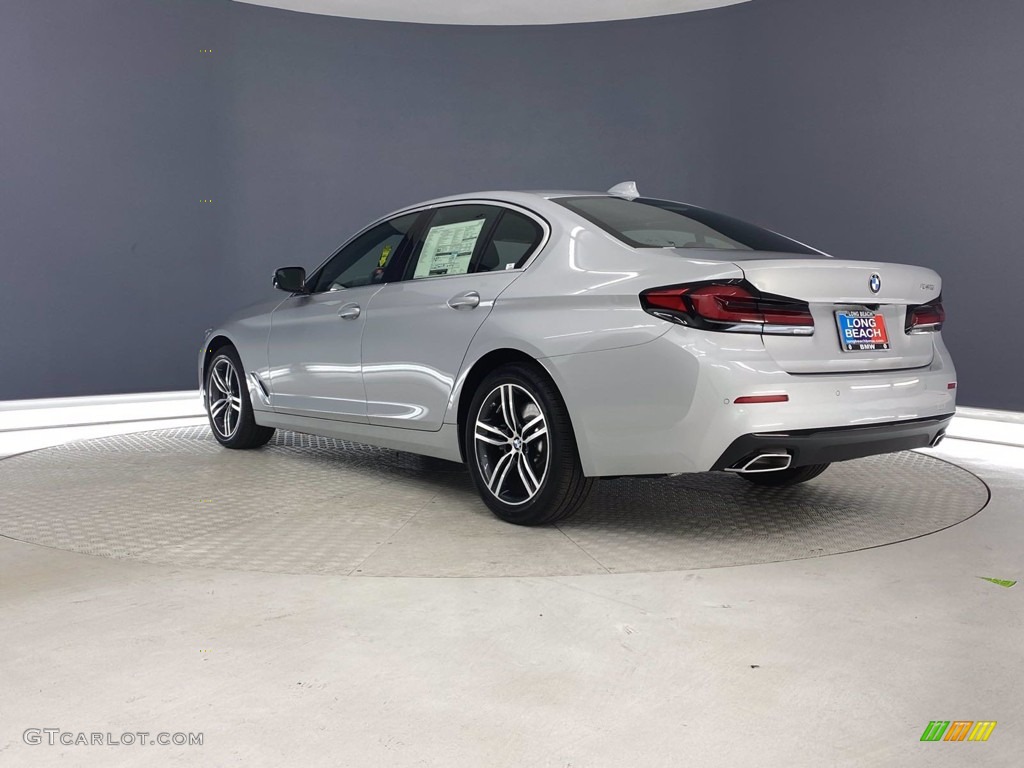 2021 5 Series 540i Sedan - Glacier Silver Metallic / Black photo #7