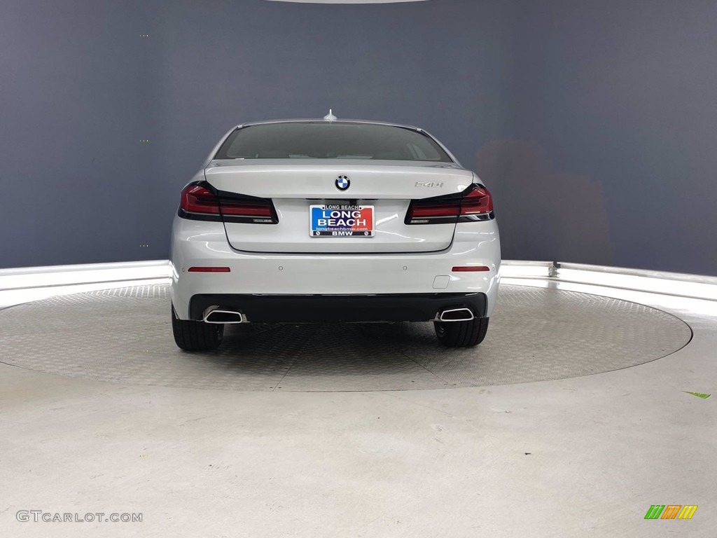 2021 5 Series 540i Sedan - Glacier Silver Metallic / Black photo #8
