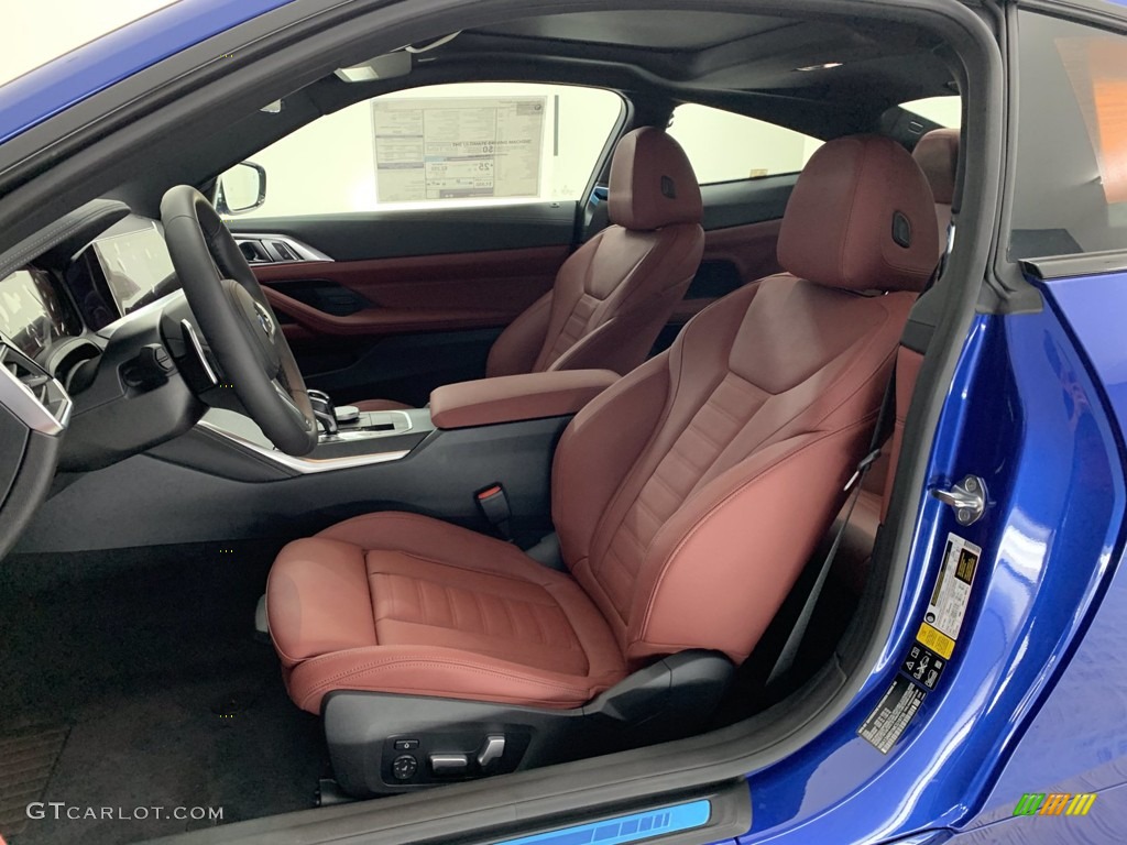 2021 4 Series M440i xDrive Coupe - Portimao Blue Metallic / Tacora Red photo #8