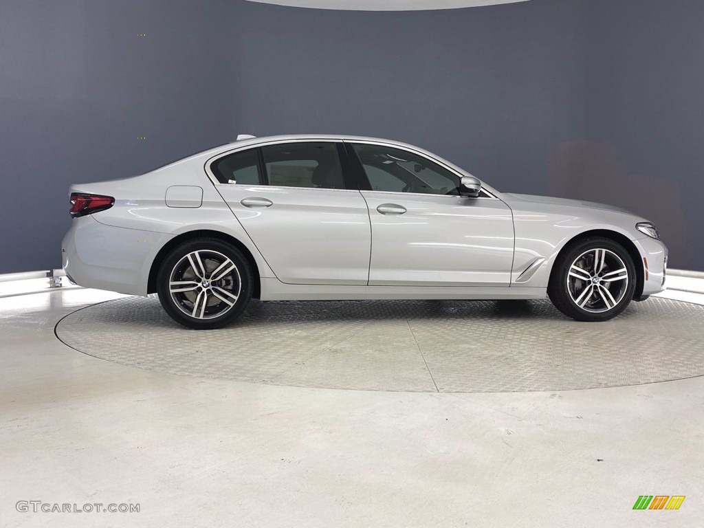 2021 5 Series 540i Sedan - Glacier Silver Metallic / Black photo #10