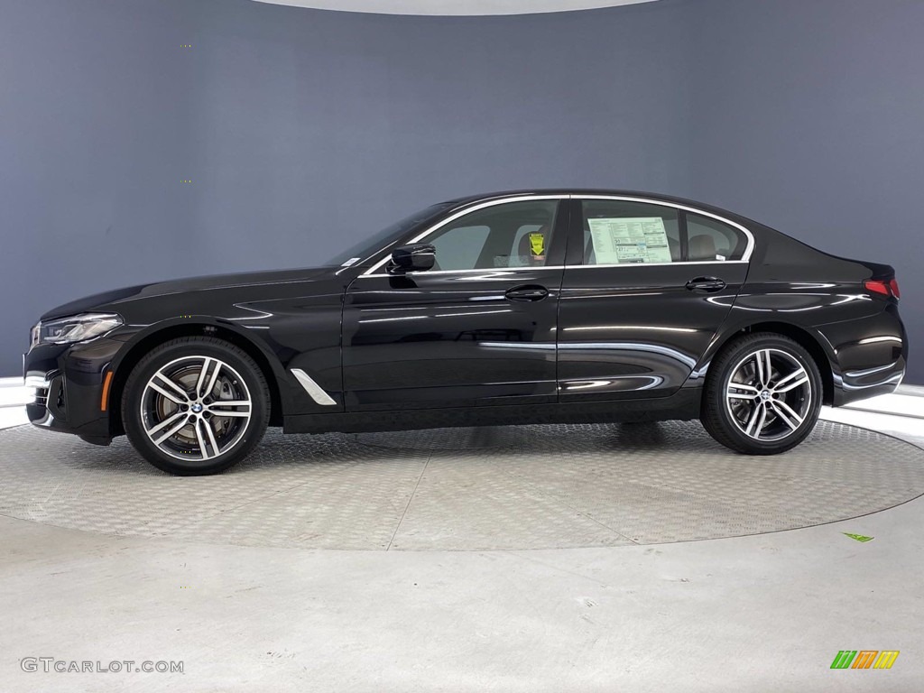 2021 5 Series 540i Sedan - Jet Black / Cognac photo #7