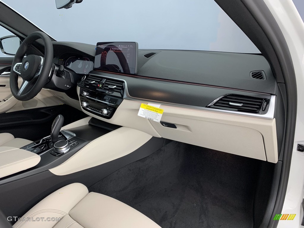 2021 5 Series 540i Sedan - Alpine White / Ivory White photo #16