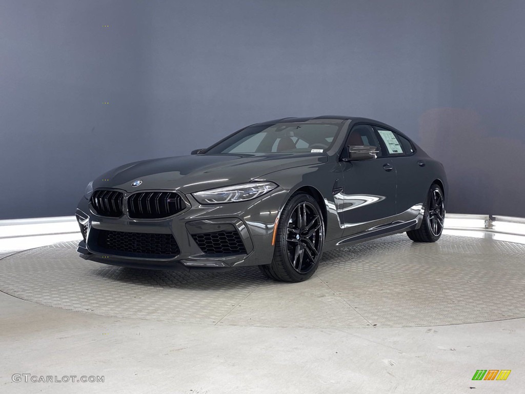 2021 M8 Gran Coupe - Individual Dravit Gray Metallic / Sakhir Orange/Black photo #5