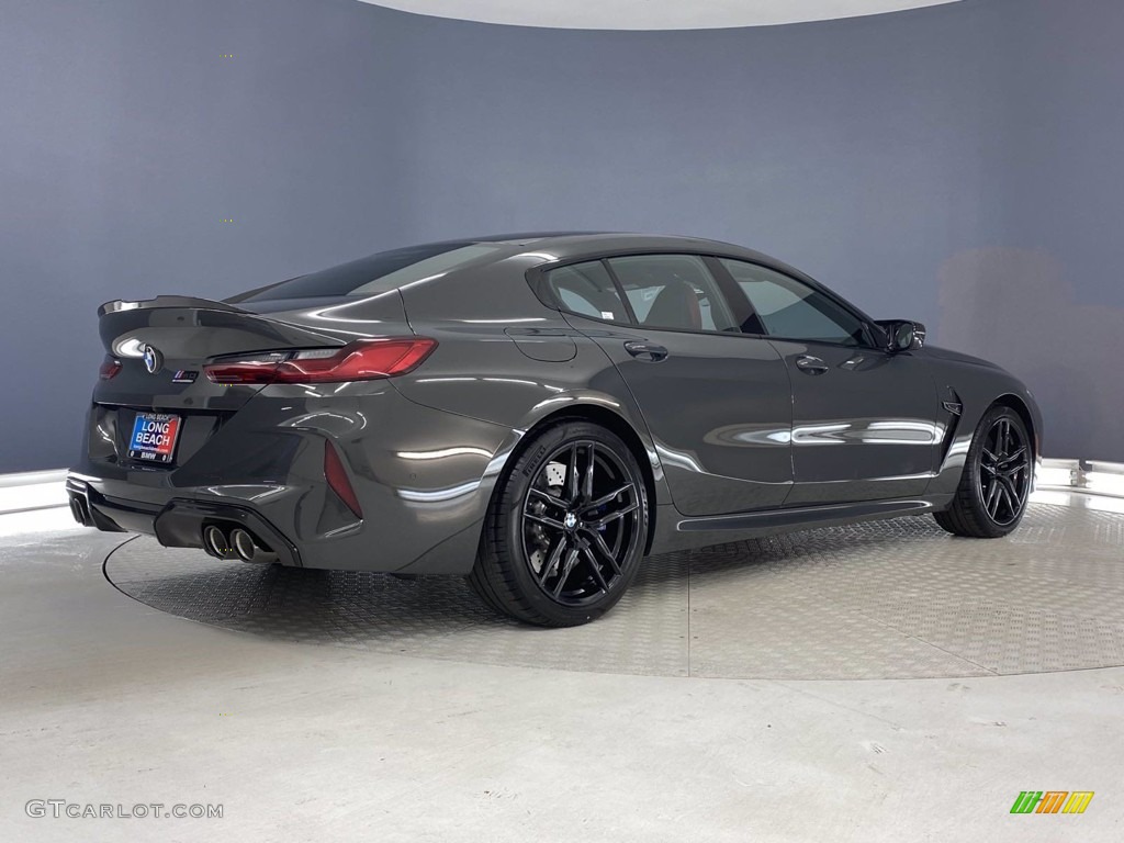 2021 M8 Gran Coupe - Individual Dravit Gray Metallic / Sakhir Orange/Black photo #9