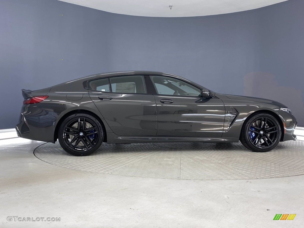 2021 M8 Gran Coupe - Individual Dravit Gray Metallic / Sakhir Orange/Black photo #10