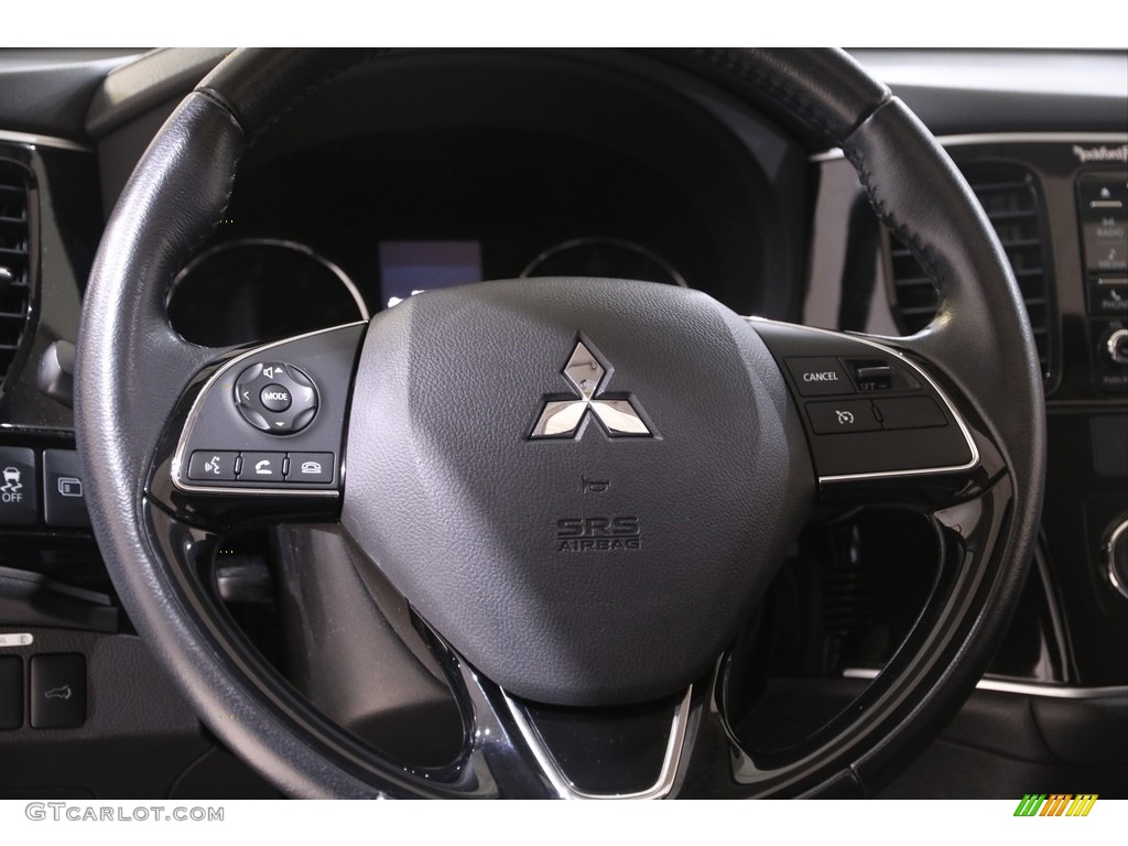 2016 Mitsubishi Outlander SEL S-AWC Black Steering Wheel Photo #141043407