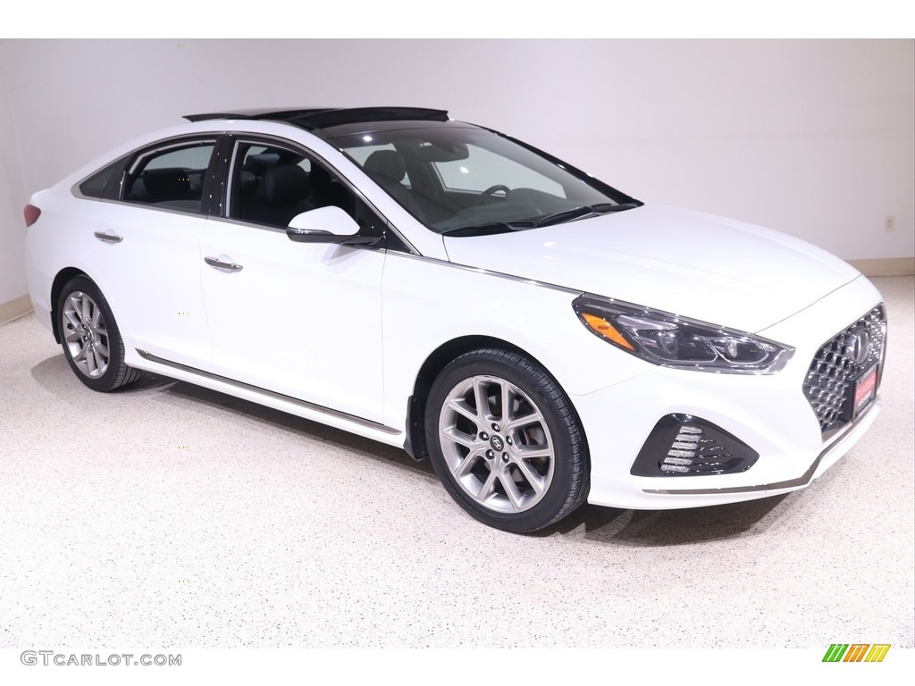 Quartz White Pearl 2018 Hyundai Sonata Limited 2.0T Exterior Photo #141043776