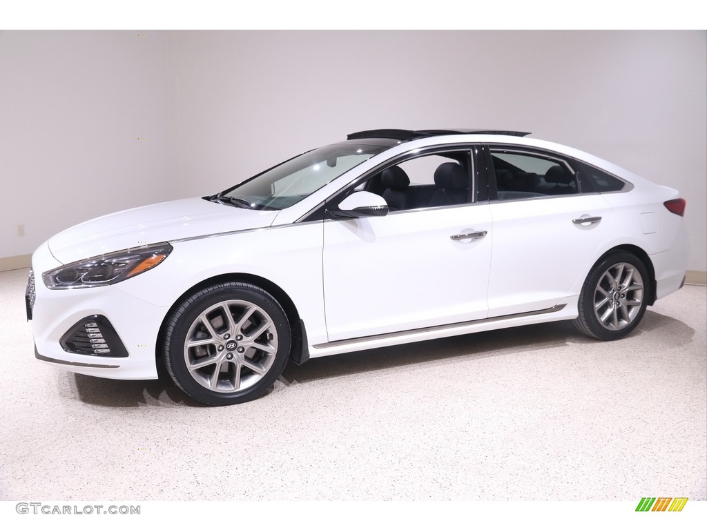 Quartz White Pearl 2018 Hyundai Sonata Limited 2.0T Exterior Photo #141043815