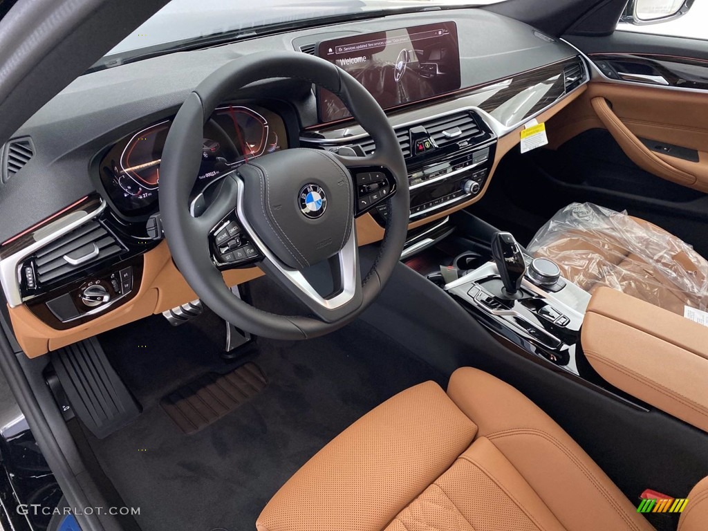 2021 5 Series 540i Sedan - Jet Black / Cognac photo #3