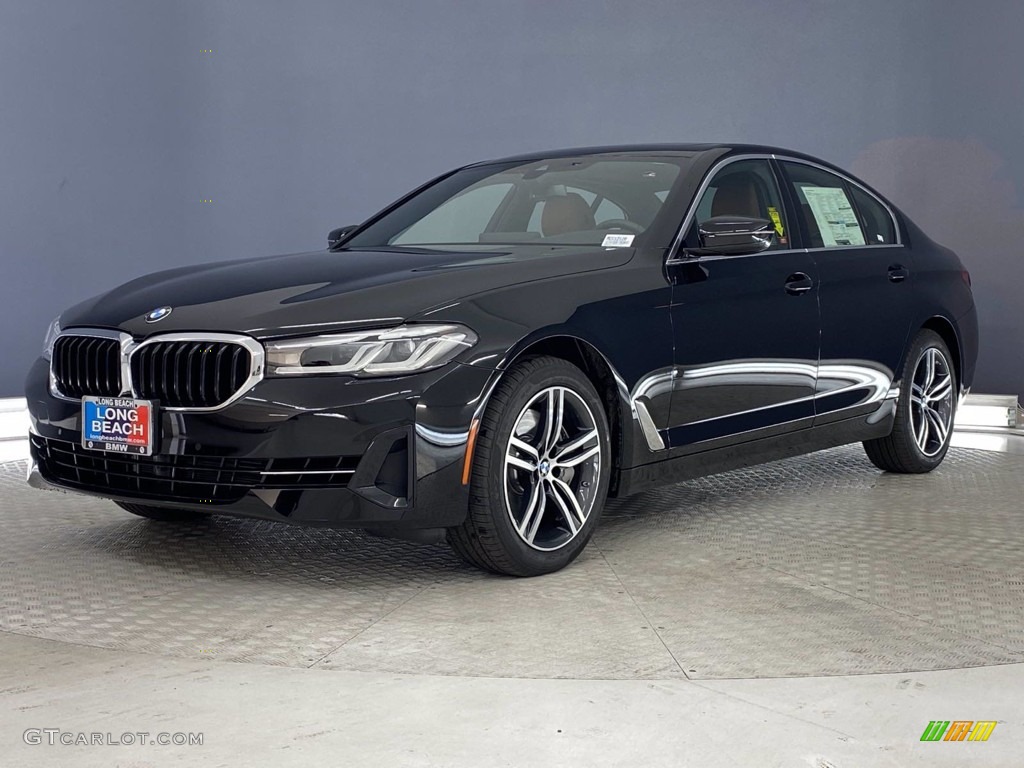 2021 5 Series 540i Sedan - Jet Black / Cognac photo #6