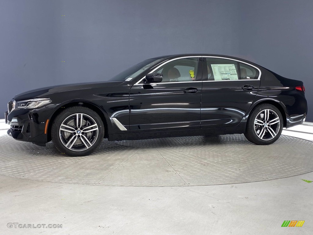 2021 5 Series 540i Sedan - Jet Black / Cognac photo #7