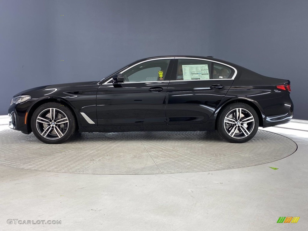 2021 5 Series 540i Sedan - Jet Black / Cognac photo #8