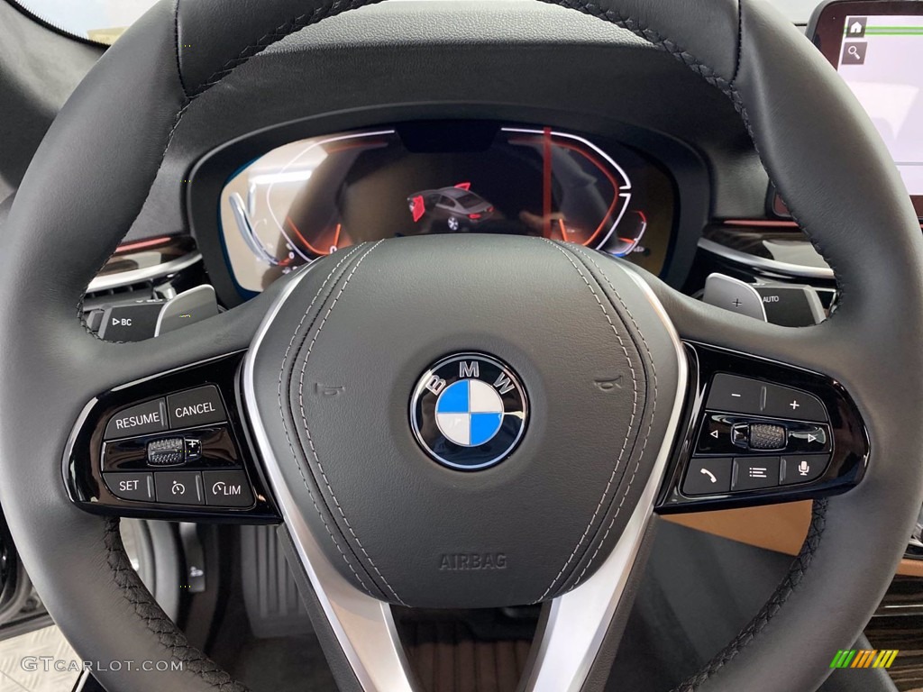 2021 5 Series 540i Sedan - Jet Black / Cognac photo #30