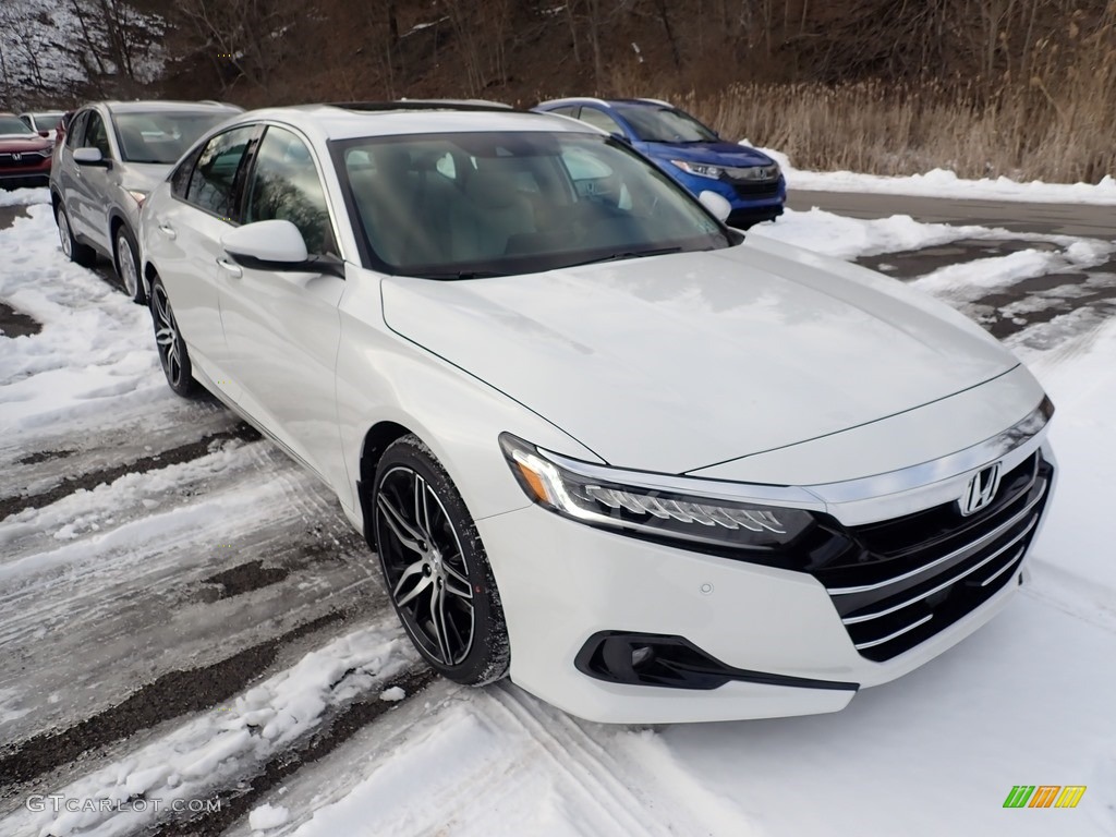 Platinum White Pearl 2021 Honda Accord Touring Exterior Photo #141045198