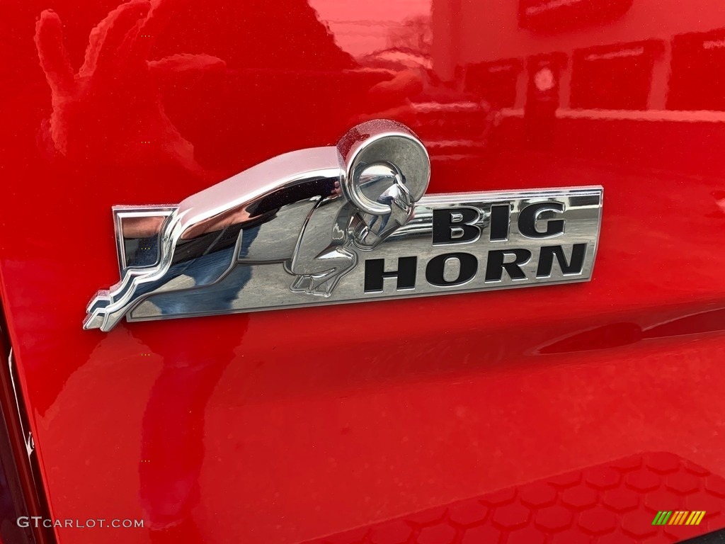 2017 1500 Big Horn Crew Cab 4x4 - Bright Red / Black/Diesel Gray photo #17