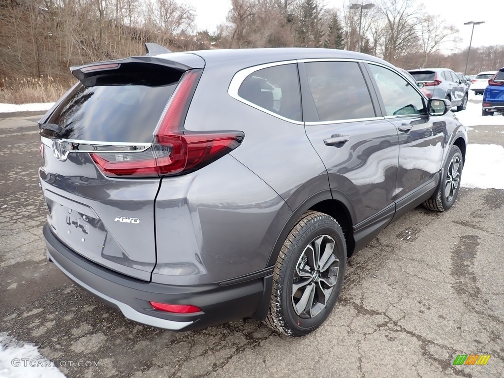2021 CR-V EX AWD - Modern Steel Metallic / Black photo #4