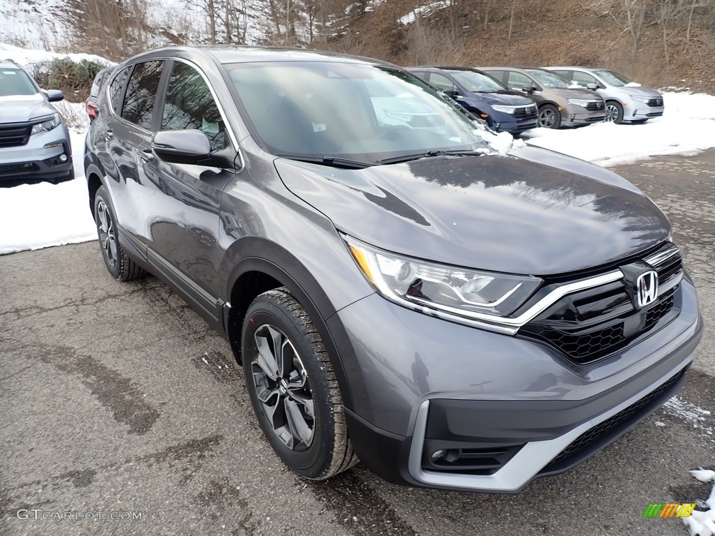 2021 CR-V EX AWD - Modern Steel Metallic / Black photo #5