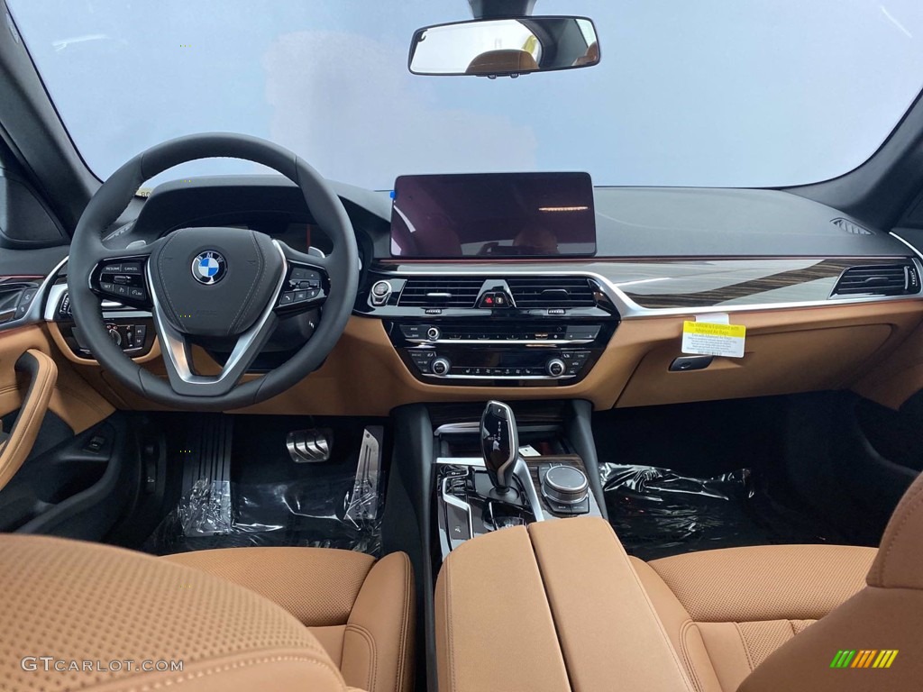 2021 5 Series 530i Sedan - Alpine White / Cognac photo #3
