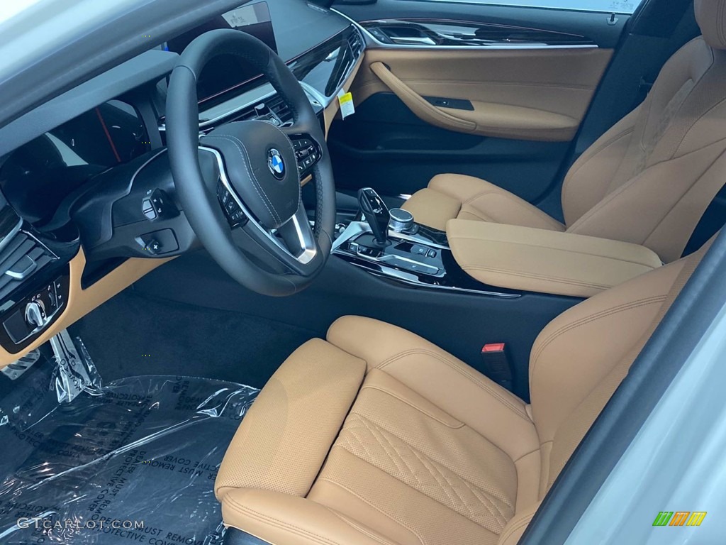 2021 5 Series 530i Sedan - Alpine White / Cognac photo #15